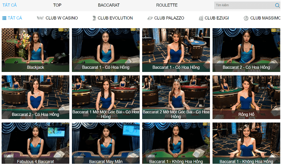 W88 sở hữu nhiều sảnh Live Casino đẳng cấp