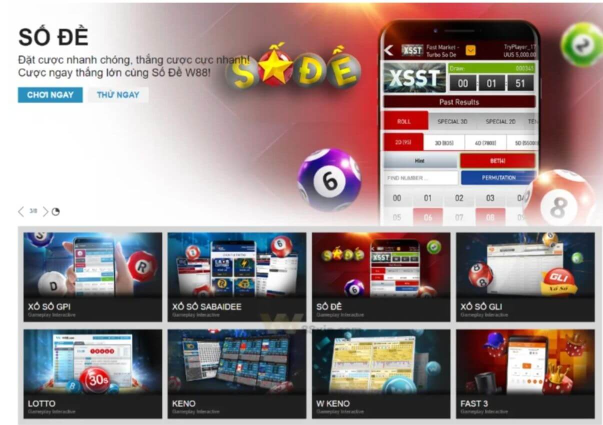 xổ số lô đề W88