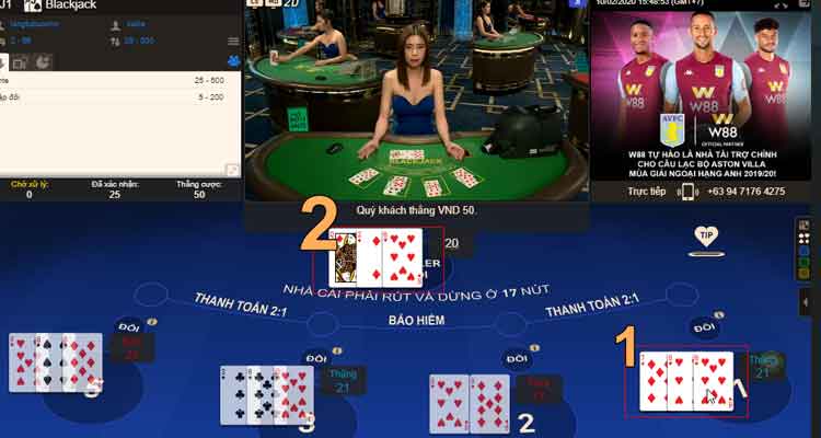 blackjack w88