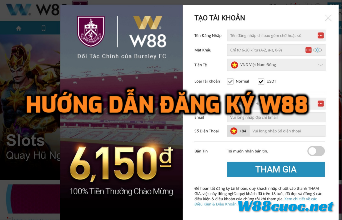 đăng ký W88