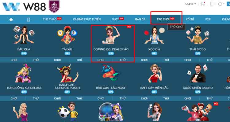 cách chơi domino w88