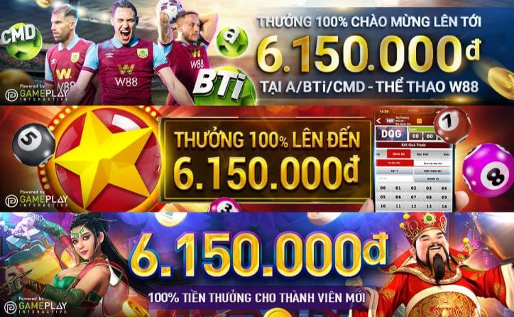 Thưởng chào mừng W88