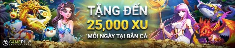 Tặng 25000 xu mỗi ngày tại bắn cá W88