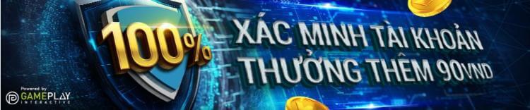 Thưởng 90 VND xác nhận tài khoản W88