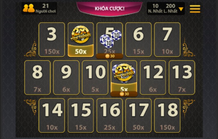 bàn cược bonus dice