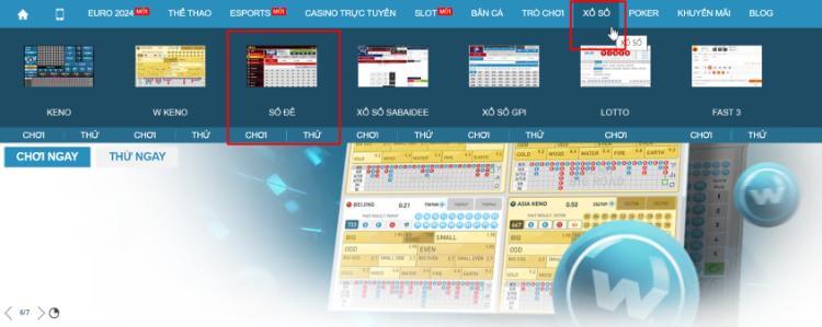Hướng dẫn chơi Số Đề W88
