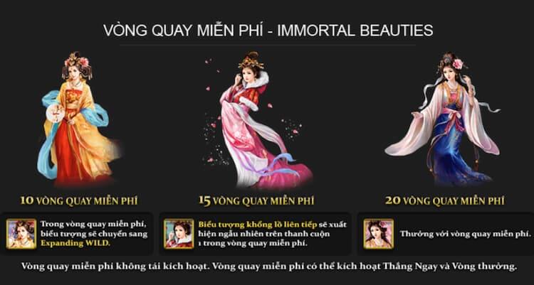 Vòng quay miễn phí Four Beauties