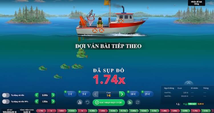 Giao diện Câu Siêu Cá